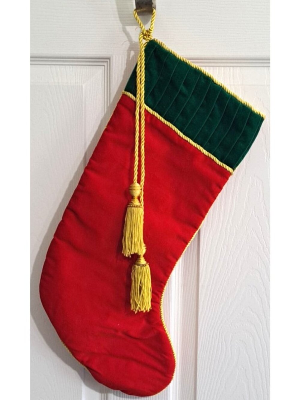 Prima Creations Multicolor Velvet Christmas Stocking Tassels Pleating Braid Trim